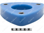 Front shock absorber strut spacer, 30 mm, Product Code 4-12-0253, Polyurethane, PU54/M87/blue, Image №1