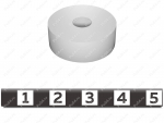 Washer (collar) polyurethane D 20 * d6 * H 6, Product Code 33-01-1142, Polyurethane, PU54/M71/white, Image №1