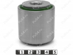Axle rod silent block, front suspension, Product Code 10-06-1101, Polyurethane, PU54/M80/green, Image №1
