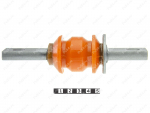Control arm front silent block, front suspension, Product Code 7-06-676, Polyurethane, PU54/M71/orange, Image №1