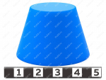 Заглушка коническая D 24 x d 20 xH25, Product Code 33-01-1131, Polyurethane, PU54/M87/синий, Image №1