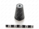 Handle tapered with internal threaded hole M5, Product Code 33-99-9040, Polyurethane, PU54/M80/черный, Image №1
