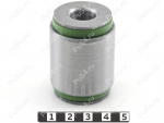 Lower lateral arm silent block, rear suspension, without fittings, Product Code 2-06-22101, Polyurethane, PU54/M80/green, Image №1