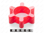 Вставка упругой муфты 67*38*21, Product Code 33-01-1910, Polyurethane, PU54/M92/красный, Image №1