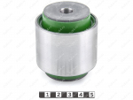 Trailing arm silent block, rear suspension (body, pressed-in), Product Code 15-06-18201, Polyurethane, PU54/M80/зеленый, Image №1