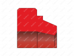 Грязесъемник 40х48х46х4/7 аналог R08 K09-040 PU KASTAS GHP SAG 40 WWS ASW 834 A1 AE41 AE47 WRS, Product Code 70-02-000546, Polyurethane, PU54/M92/красный, Image №1