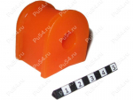 Stabilizer bar bushing, rear suspension ID = 13 mm, Product Code 1-01-192, Polyurethane, PU54i/K72/темно-оранжевый, Image №1