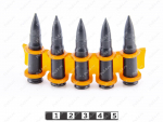 Rifle cartridge holder (elastic cartridge tape), Product Code 33-17-017, Polyurethane, PU54/M71/black, Image №1