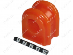 Stabilizer bushing, front suspension, ID=20.7 mm, Product Code 12-01-803, Polyurethane, PU54i/K72/темно-оранжевый, Image №1
