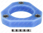 Front shock absorber strut spacer, 20 mm, Product Code 4-12-0282, Polyurethane, PU54/M87/blue, Image №1