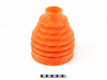 CV-joint dust boot (outer), front suspension, Product Code 2-05-004, Polyurethane, PU54/M71/orange, Image №1