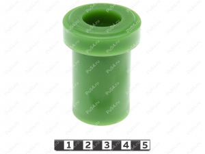 Spring shackle bushing, rear suspension, Product Code 2-10-781, Polyurethane, PU54/M80/green, Image №1