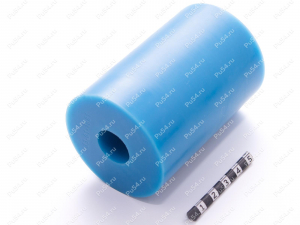 Ролик D60 x d 19.8 x H 90, Product Code 33-01-1681, Polyurethane, PU54/M87/синий, Image №2