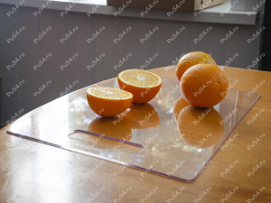 Cutting board 270*360 (plastic), Product Code 56-01-005, Polyurethane, ПЭТ 3мм прозрачный, Image №2