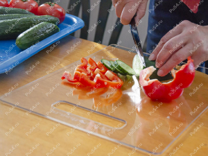 Cutting board 210*280 (plastic), Product Code 56-01-003, Polyurethane, ПЭТ 2мм прозрачный, Image №3