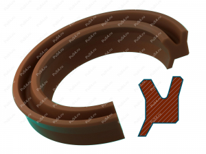 Грязесъемник 16х24х5/6 аналог K103 KASTAS BWA RBP LBH-16F SDR-16F фторкаучук, Product Code 70-02-1417F, Polyurethane, FPM (фторкаучук), Image №1