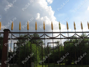 Decorative lance for metal fence, Product Code 75-00-003, Polyurethane, yellow, Image №2