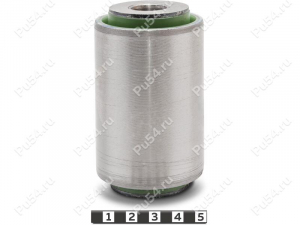 Front spring rear silent block, pressed-in, Product Code 31-06-0391, Polyurethane, PU54/M80/green, Image №1