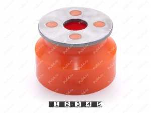 Подушка кузова 2 ряд нижняя, Product Code 1-12-743, Polyurethane, PU54/M72/оранжевый, Image №3