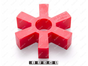Вставка упругой муфты D110 x d30 x H29, Product Code 33-01-1762, Polyurethane, PU54/M92/красный, Image №1
