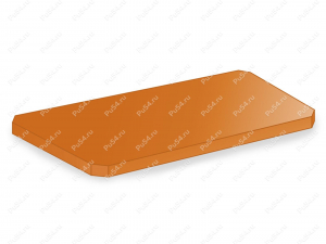 Пластина 70*40*5, Product Code 33-01-1738, Polyurethane, PU54/M72/оранжевый, Image №1