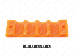 Pipeline bracket (4 seats), Product Code 33-01-585, Polyurethane, PU54/M87/black, Image №2