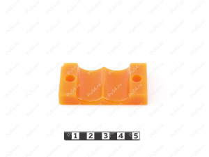 Pipeline bracket (2 seats) for pipeline diameter - 24, Product Code 33-01-597, Polyurethane, black, Image №1