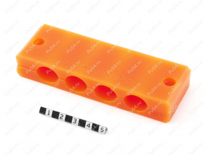 Pipeline bracket (4 seats), Product Code 33-01-585, Polyurethane, PU54/M87/black, Image №3