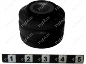 Stabilizer link silent block, front suspension, Product Code 1-06-057(92), Polyurethane, black, Image №1