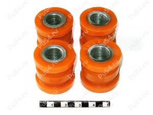 Steering rack silent blocks set (4 pcs)., Product Code 1-20-855, Polyurethane, Image №1