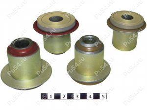 Steering rack silent blocks set (4 pcs)., Product Code 1-20-935, Polyurethane, Image №1