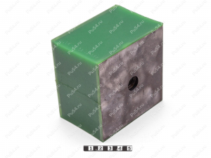 Виброопора 100*100*110, Product Code 33-12-047, Polyurethane, PU54/M80/зеленый, Image №2