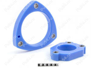 Shock absorber spacers full set, 20 mm, Product Code 9-20-1372, Polyurethane, Полипропилен со втулками синий, Image №1