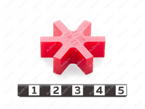 Вставка упругой муфты D31 x d12 x H10, Product Code 33-01-2011, Polyurethane, PU54/M92/красный, Image №1