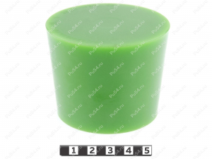 Plug D76 x d 64 x H 60, Product Code 33-01-1176, Polyurethane, PU54/M80/green, Image №3