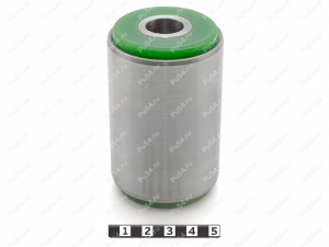 Сайлентблок рессоры передней подвески запрессованный, Product Code 18-06-0241, Polyurethane, PU54/M80/зеленый, Image №1