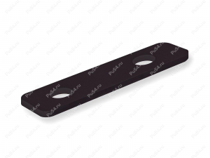 Пластина 2х20х60, Product Code 33-01-1552, Polyurethane, PU54/K90/черный, Image №1