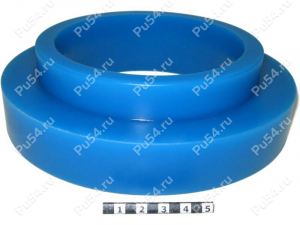 Spring spacer, rear suspension (lift +30 mm), Product Code 3-12-0123, Polyurethane, PU54i/K87/синий, Image №1