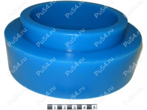 Spring spacer, rear suspension (lift +50 mm), Product Code 3-12-0125, Polyurethane, PU54i/K87/синий, Image №1