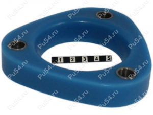 Front shock absorber strut spacer, 20 mm, Product Code 3-12-0222, Polyurethane, Полипропилен со втулками синий, Image №1