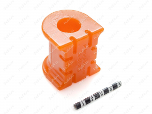 Втулка стабилизатора задней подвески,  ID =21,7мм, Product Code 26-01-018, Polyurethane, PU54/M72/оранжевый, Image №2
