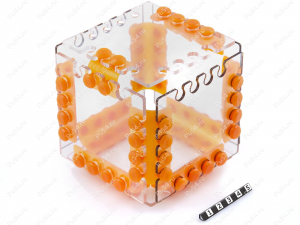 Decorative cube (small), Product Code 56-20-0075, Polyurethane, orange, Image №1