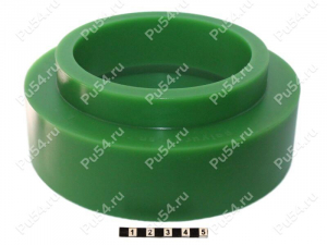 Rear shock absorber strut spacer (top), 50 mm, Product Code 3-12-0275, Polyurethane, PW54/K80/светло-зеленый, Image №1