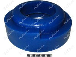Rear shock absorber strut spacer (top), 30 mm, Product Code 12-12-0093, Polyurethane, PW54/K87/синий, Image №1