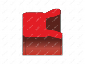 Уплотнение поршня пневматическое 38x50x8/L=9, аналог K05-P, K05-R, QP05-R, DK205, Product Code 70-08-983001, Polyurethane, PU54/M87/синий, Image №1