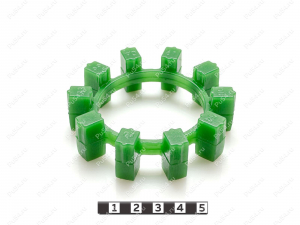 POLY-NORM 42 вставка муфты KTR, эластичная, Product Code 33-99-9061, Polyurethane, PU54i/K80/темно-зеленый, Image №1