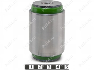 Lower lateral arm silent block, rear suspension (body), Product Code 13-06-0051, Polyurethane, PU54/M80/green, Image №1