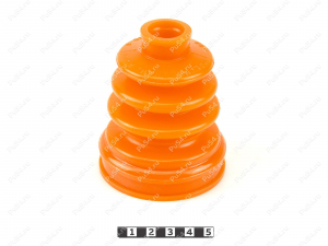 CV-joint dust boot (outer), front suspension, Product Code 8-05-012, Polyurethane, PU54/E72/red, Image №1