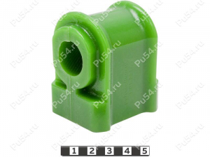 Stabilizer bushing, front suspension, ID = 24 mm, Product Code 1-01-881, Polyurethane, PU54/M80/green, Image №1