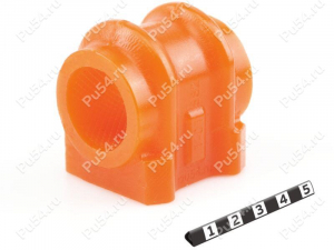 Stabilizer bushing, front suspension, ID=26 mm, Product Code 1-01-882, Polyurethane, PU54/M71/orange, Image №1